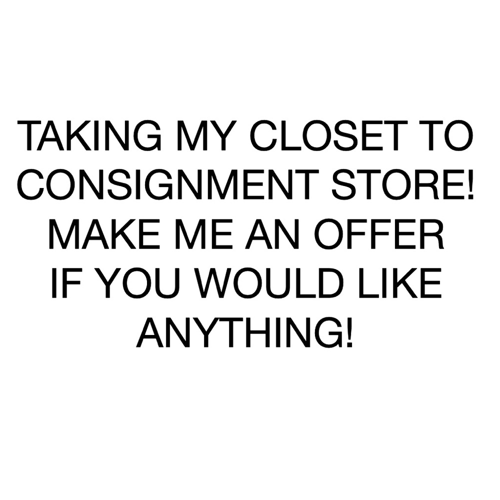 Closet clean out!